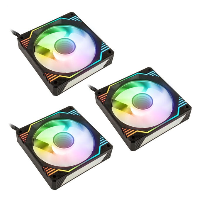 Kolink Umbra X 120mm ARGB High Performance PWM Fan Triple Pack - Black image number 0