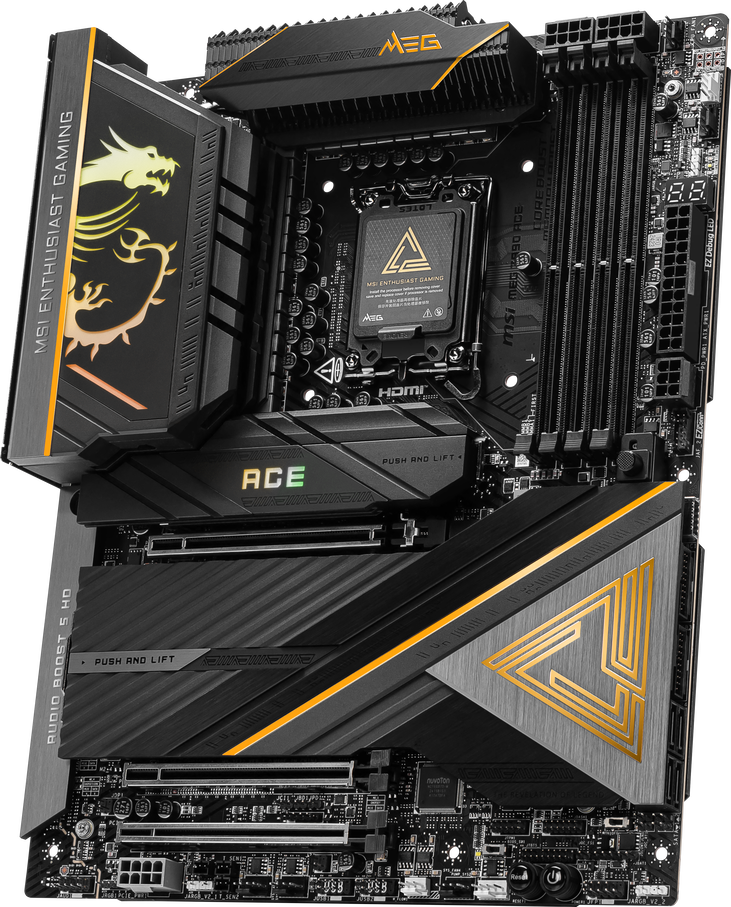 MSI MEG Z890 ACE motherboard, socket LGA 1851, Intel Z890, ATX, DDR5 image number 4