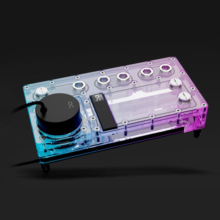 Alphacool Core Distro Plate 240 mm Links mit VPP, ARGB - Acryl image number 2