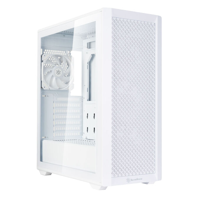 SilverStone FARA 515XR PC case, Mid Tower, ATX, RGB, Tempered Glass - white image number 1