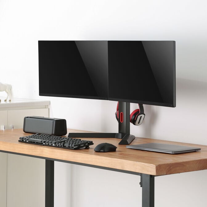 Alterzone Pro Duo Gaming Monitor Stand, Black image number 7