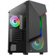 Aerocool Scape-G-BK-v3 Mid Tower, Tempered Glass, ARGB - Black