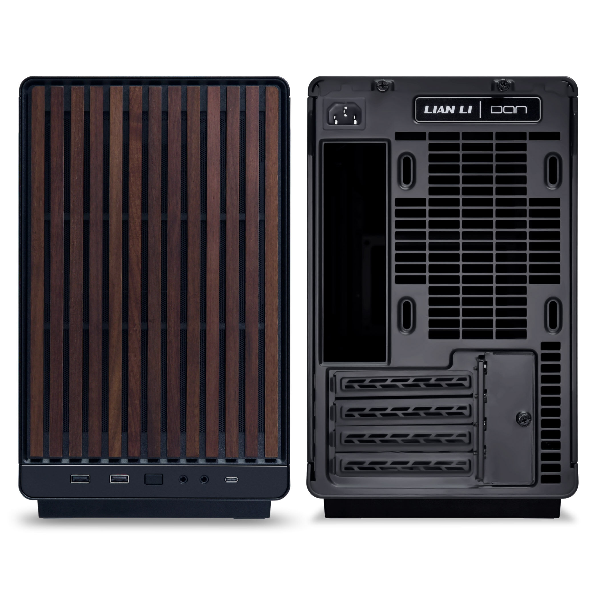 Lian Li DAN Cases A3-mATX Wood Edition PC Case, Micro-ATX - Walnut