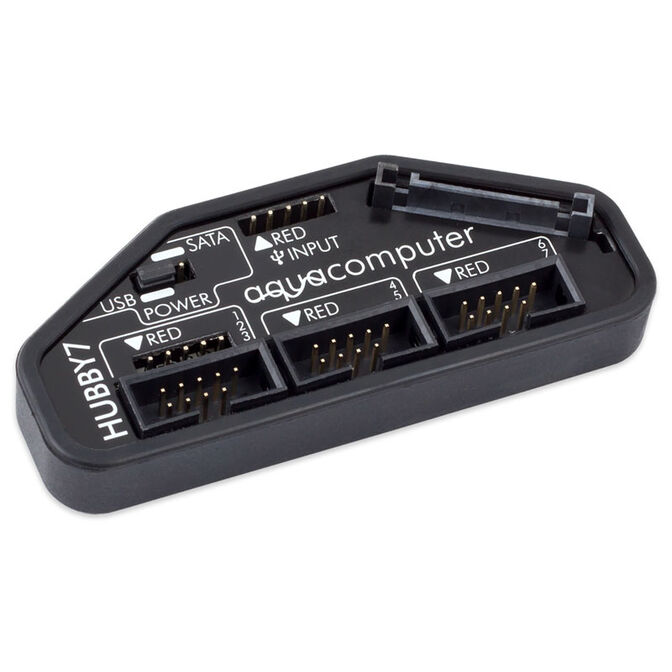 aqua computer HUBBY7 interner USB 2.0 Hub image number 0