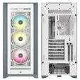 Corsair iCUE 5000X RGB Midi-Tower, Tempered Glass - wei&szlig; image number null