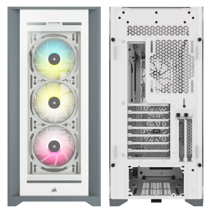 Corsair iCUE 5000X RGB Midi-Tower, Tempered Glass - wei&szlig; image number 2