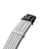 CableMod Universal Pro ModMesh 16-Pin to 16-Pin Cable, 90° Connector, Sleeved, StealthSense - White, 60 cm, Var. B image number null