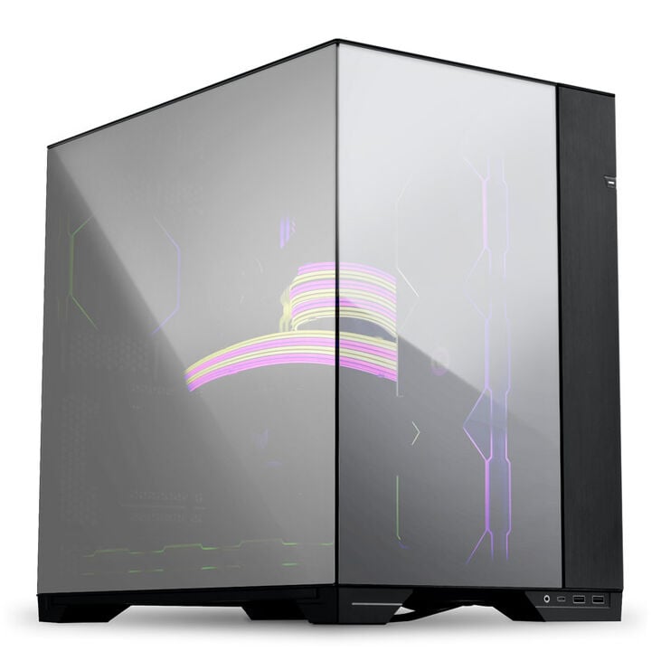 Lian Li O11 Vision Chrome Gehäuse, Midi-Tower, E-ATX, Tempered Glass, verspiegelt - schwarz image number 1