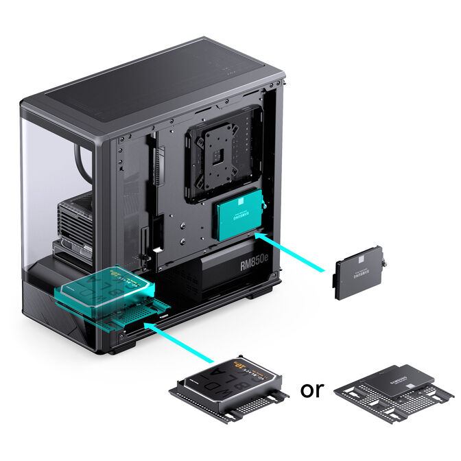 Jonsbo D200 PC-Geh&auml;use, Mini-Tower, mATX, Tempered Glass - schwarz image number 18