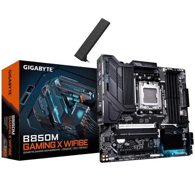 GIGABYTE Radeon RX 9060 XT Gaming OC 16G Graphics Card + GIGABYTE B850M Gaming X WiFi6E, AMD B850 Motherboard image number 1