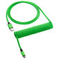 CableMod Classic Coiled Keyboard Cable USB-C zu USB Typ A, Viper Green - 150cm