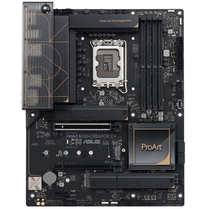 ASUS ProArt B760-Creator D4, Intel B760 Mainboard - Sockel 1700, DDR4 image number 2