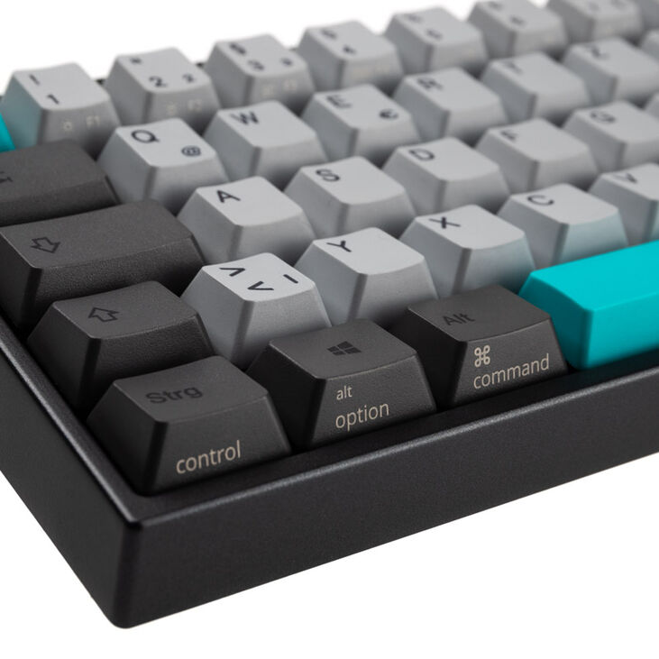 Ducky Miya Pro Moonlight TKL Gaming Tastatur für PC/Mac, MX-Blue, weiße LED - dunkelgrau image number 4
