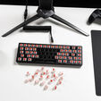 Glorious Fox Heavy Switches, Mechanical, 5-Pin, Linear, MX Stem, 55g - Lubed, 110 Pieces image number null