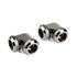 Corsair Hydro X Series XF Hardline Adapter 90 Degree 12mm OD to 12mm OD Hardtube - 2 Pack, chrome image number null