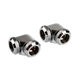 Corsair Hydro X Series XF Hardline Adapter 90 Degree 12mm OD to 12mm OD Hardtube - 2 Pack, chrome