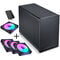 Lian Li DAN Cases A3-mATX - black + 3x UNI FAN SL-INF 120 ARGB reverse blade fans + 1x standard PWM fan - 120mm