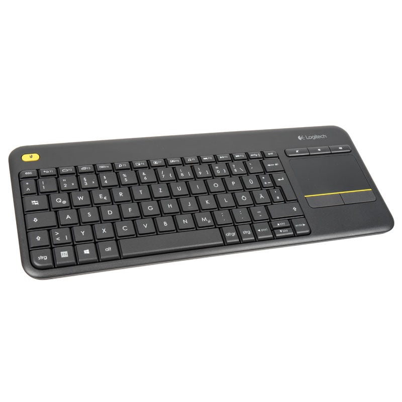 Logitech K400 Plus Wireless Touchpad Black