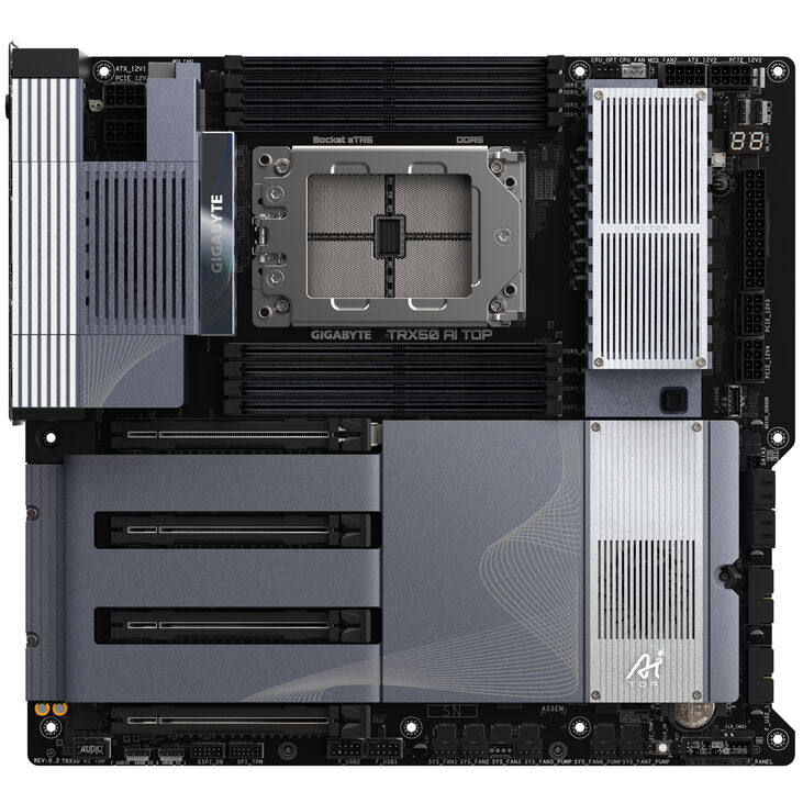 GIGABYTE TRX50 AI Top Motherboard, Socket sTR5, AMD TRX50, E-ATX - DDR5 image number 2