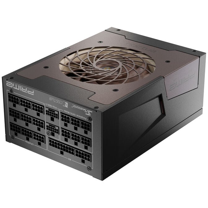 Seasonic Prime TX-1600 Noctua Edition Power Supply, 80 PLUS Titanium, Modular, ATX 3.1, PCIe 5.0 - 1,600 Watts image number 2