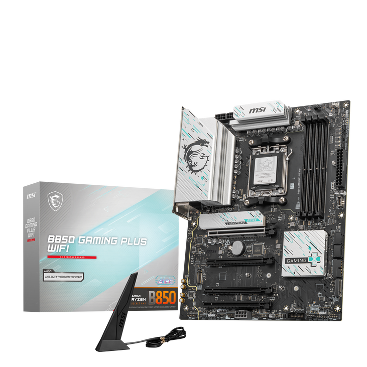 MSI B850 Gaming Plus WiFi Motherboard, socket AM5, AMD B850, ATX, DDR5 image number 0