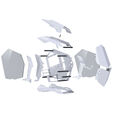 Jonsbo MOD3 Mini Micro-ATX Tower Showcase, Tempered Glass - wei&szlig; image number null