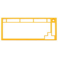 Glorious GMMK PRO Top Frame - gelb