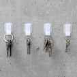 LABEL THE CABLE Wall Velcro Cable Holder 10-Piece Set - white image number null