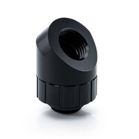 Bitspower Artemis 45 Degree Fitting - rotatable, matte black