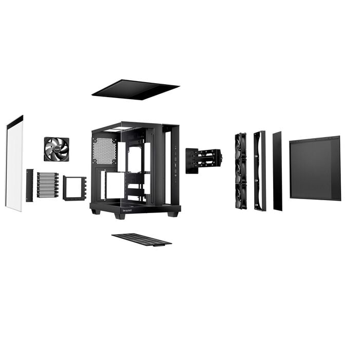 be quiet! Light Base 500 PC Case, Mid Tower, ATX, Tempered Glass - black image number 3