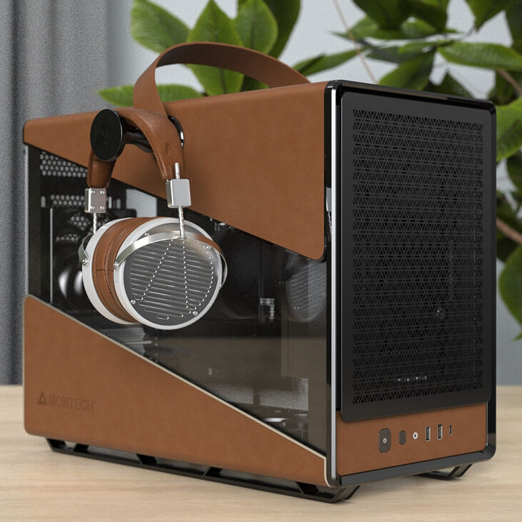 Montech HERITAGE PRO PC Case, Mid Tower, ATX, Tempered Glass - black image number 7