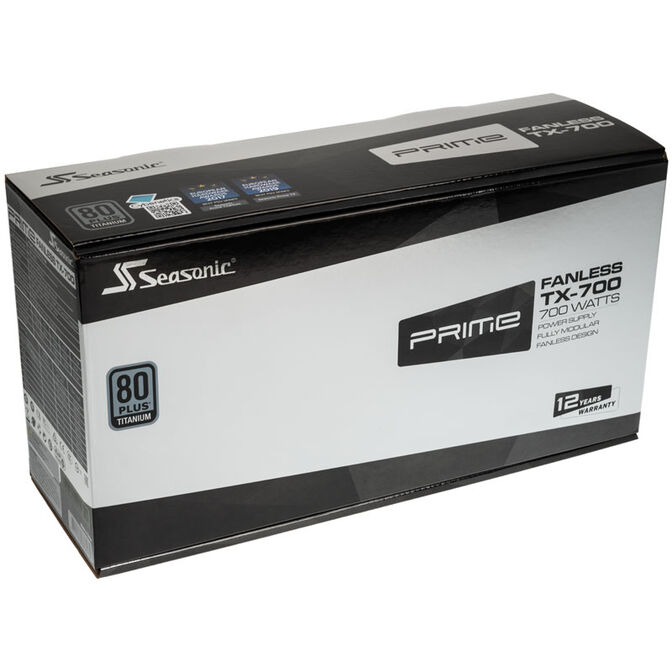 Seasonic Prime Fanless TX Netzteil, 80 PLUS Titanium, modular - 700 Watt image number 6