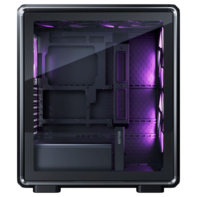 Cooler Master MasterFrame 500 Mesh ARGB PC Case, Mid-Tower, E-ATX, Tempered Glass - Black image number 2
