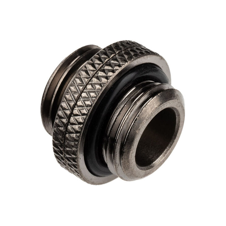 Alphacool ES Dual Adapter, Plug-in, G1/4 Female to G1/4 Female - Black image number 0