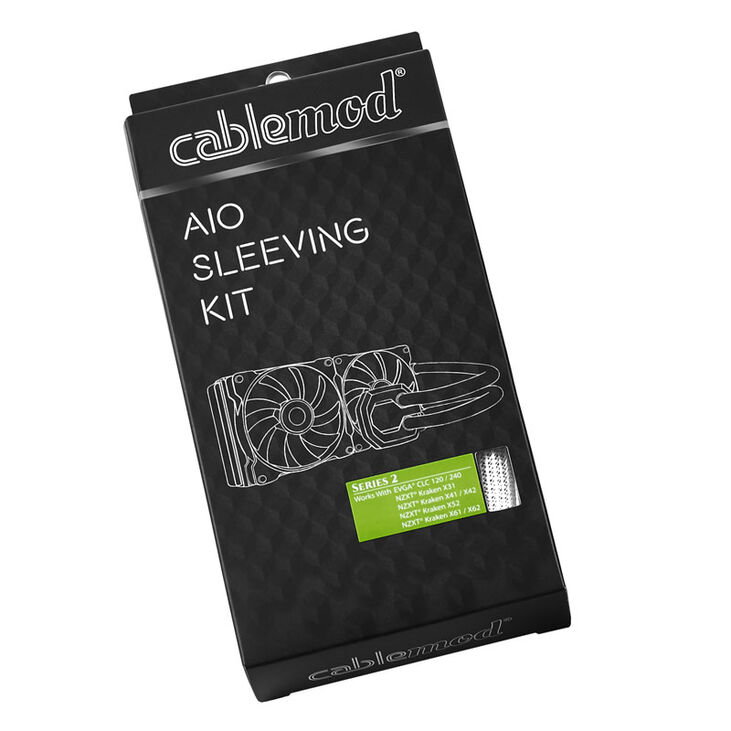 CableMod AIO Sleeving Kit Series 2 für EVGA CLC / NZXT Kraken - weiß image number 3