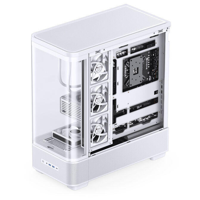 Jonsbo TK-5 PC Case, Mid Tower, ATX, Tempered Glass - white image number 6