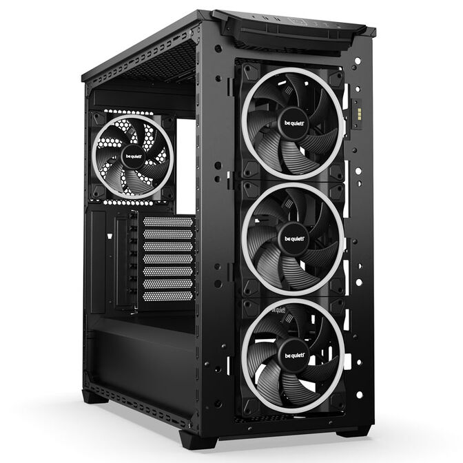 be quiet! Shadow Base 800 FX PC Case, Mid Tower, E-ATX, RGB, Tempered Glass - black image number 1