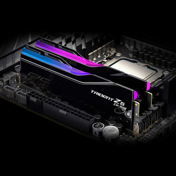 G.Skill Trident Z5 CK RGB DDR5-8400 RAM, CL40, XMP 3.0, CUDIMM - 48 GB Dual Kit, black image number 4