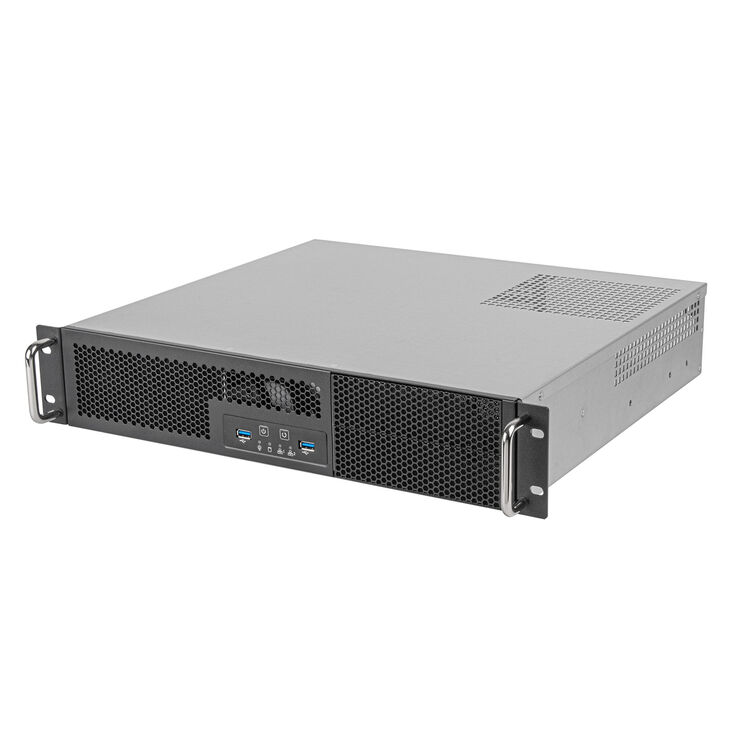 SilverStone SST-RM23-502-MINI - Rackmount Server Gehäuse, 2U, Micro-ATX - schwarz image number 0