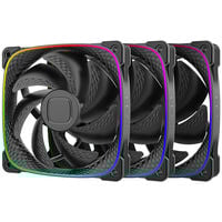 Geometric Future Squama 2503B RGB Lüfter, 3er Pack - 120 mm, schwarz