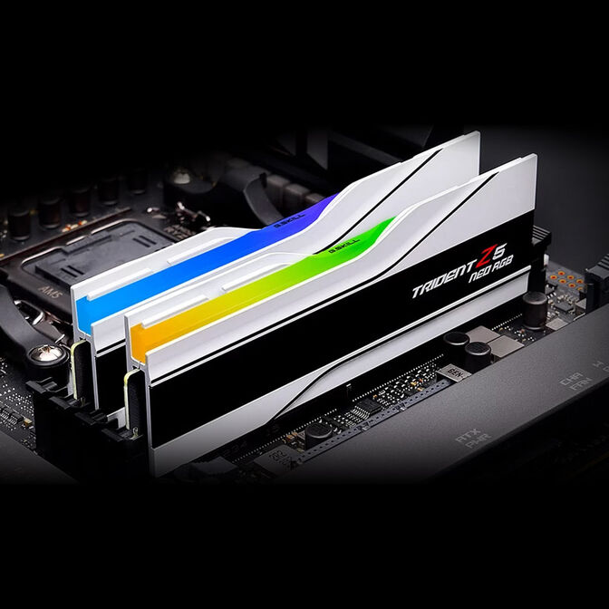 G.Skill Trident Z5 Neo RGB DDR5-6400 RAM, CL32, EXPO  - 48 GB Dual-Kit, white image number 3