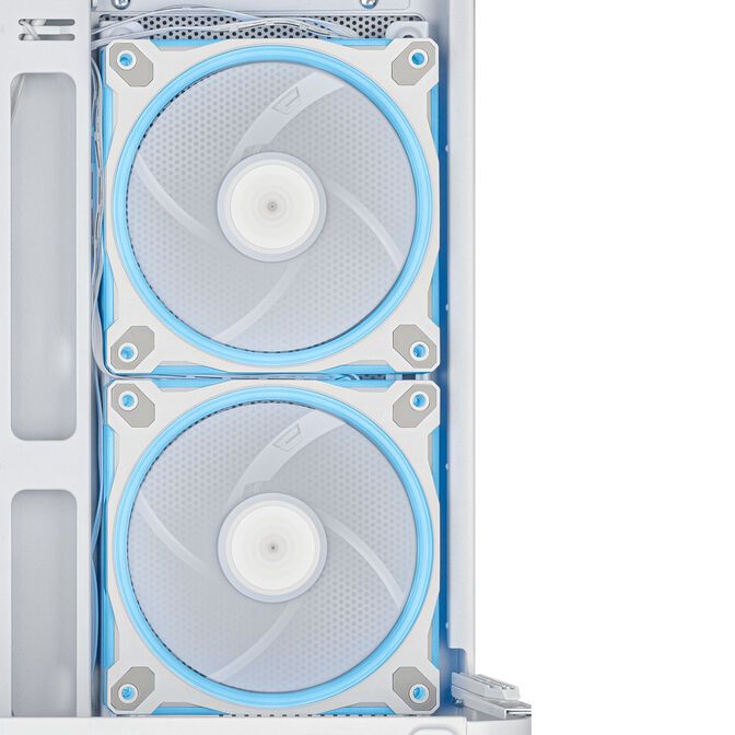 ASUS Prime AP202 ARGB PC-Geh&auml;use, Midi Tower, mATX, ARGB, Tempered Glass - wei&szlig; image number 14
