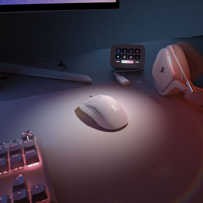 Corsair Sabre v2 Pro Ultralight Kabellose Gaming-Maus - wei&szlig; image number 6