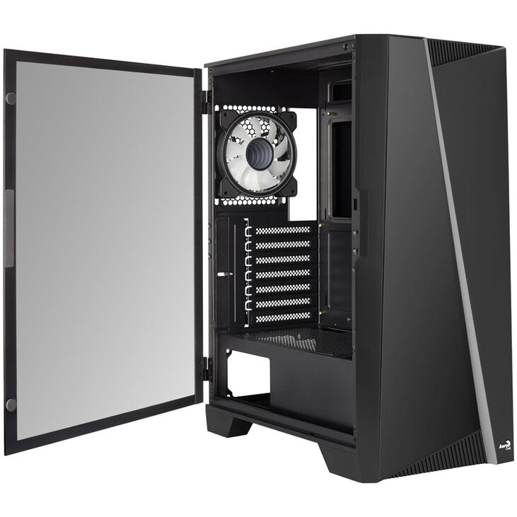 Aerocool Mirage v1 Midi-Tower - schwarz Window image number 4