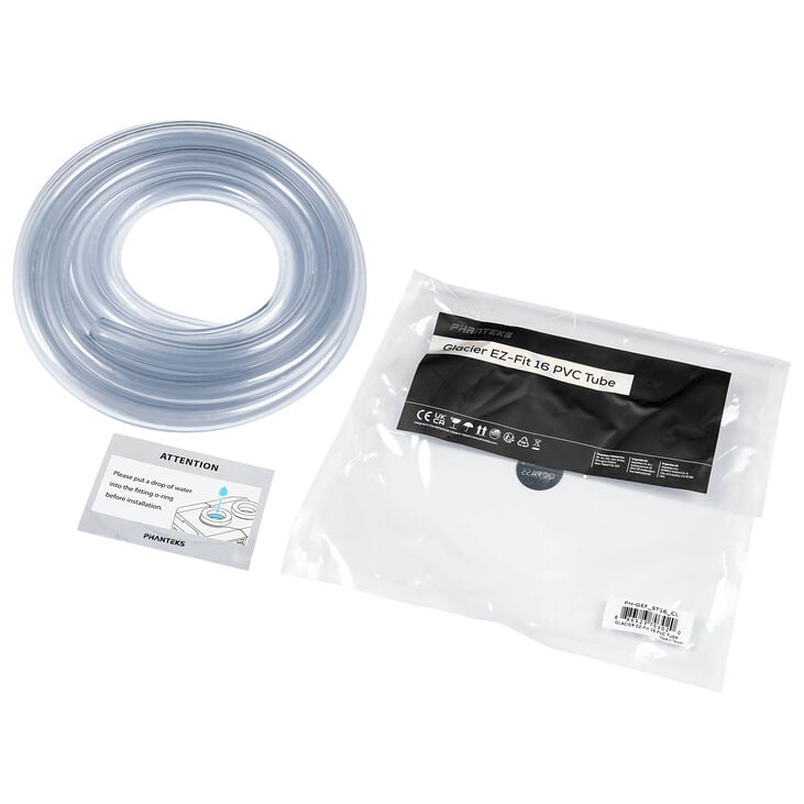 PHANTEKS Glacier EZ-Fit 16/10mm Soft Tube, PVC - transparent, 3 m image number 2