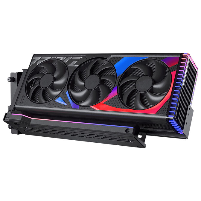 Phanteks Premium PCIe Gen 5 Vertical GPU Bracket, DRGB, with PCIe 5.0 Riser Cable - 220mm, black image number 2