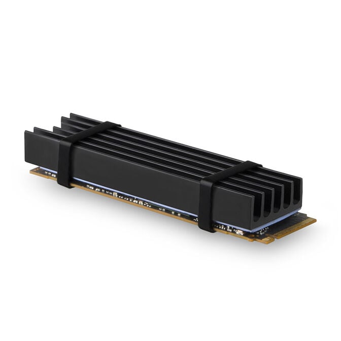 AXAGON CLR-M2L10 passiver M.2-SSD-K&uuml;hlk&ouml;rper - 2280, 10 mm H&ouml;he, Aluminium, schwarz image number 1