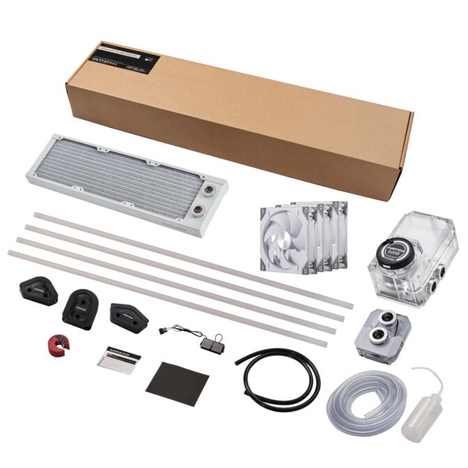 PHANTEKS Glacier EZ-Fit 360 D30-KIT, Water Cooling Kit &ndash; White image number 0
