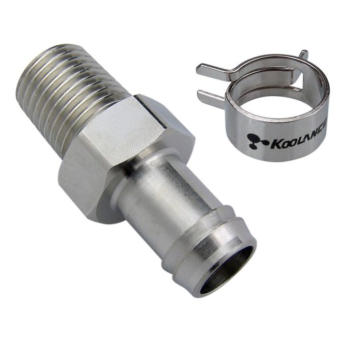 Koolance Barb-Fitting, 10mm Innendurchmesser, 1/4 NPT-Gewinde image number 0