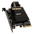 Akasa Dual M.2 PCI-E RGB LED Adapter Card image number null